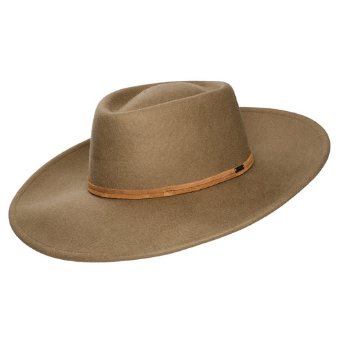 Unisex Vintage Brown Wide Brim Hat