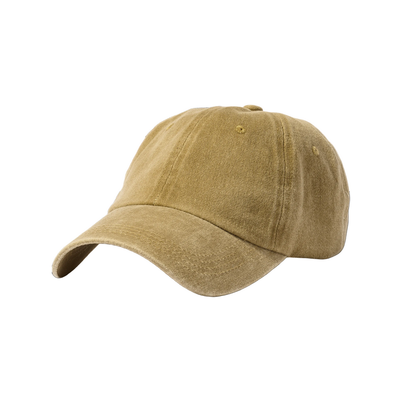 Unisex Vintage Khaki Beige Baseball Cap