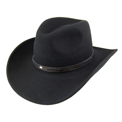 Unisex Black Cowboy Hat